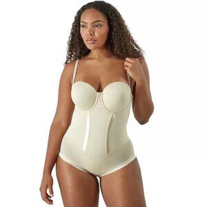 **Maidenform** Ultra Firm Bodysuit Strapless 34D #1256 NWOT